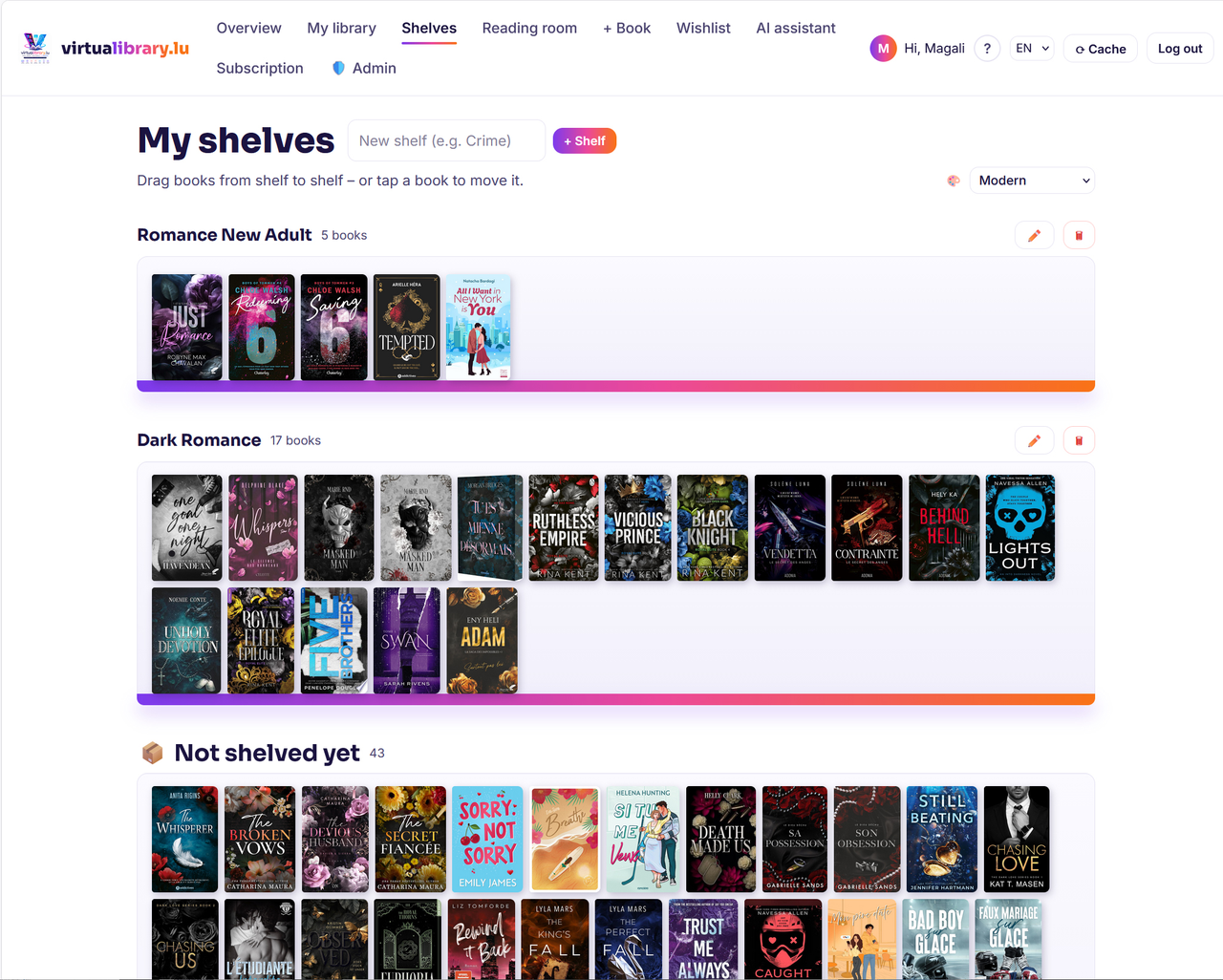 Your shelves